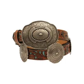 Ariat Western Belt Womens Turquoise Underlay