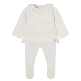 Baby Girls Cream Knitted Set