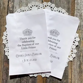 Baptism Favor Bags Baby Boy