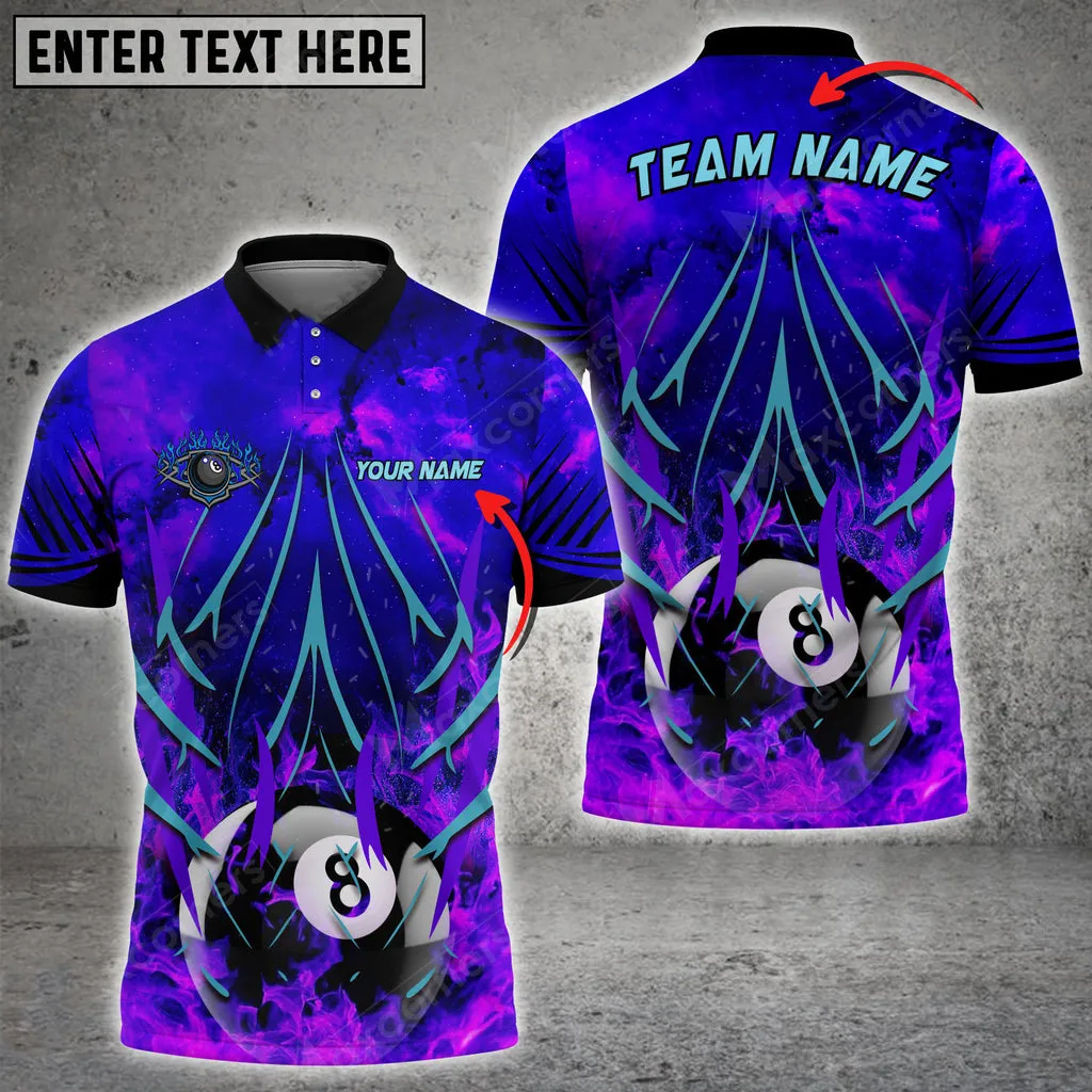 Billiards Paint Color Style Personalized Name, Team Name Unisex Shirt, Gift for Billiard Player