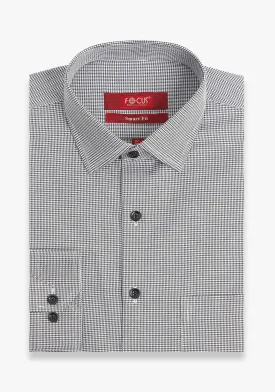 Black Small Check Shirt
