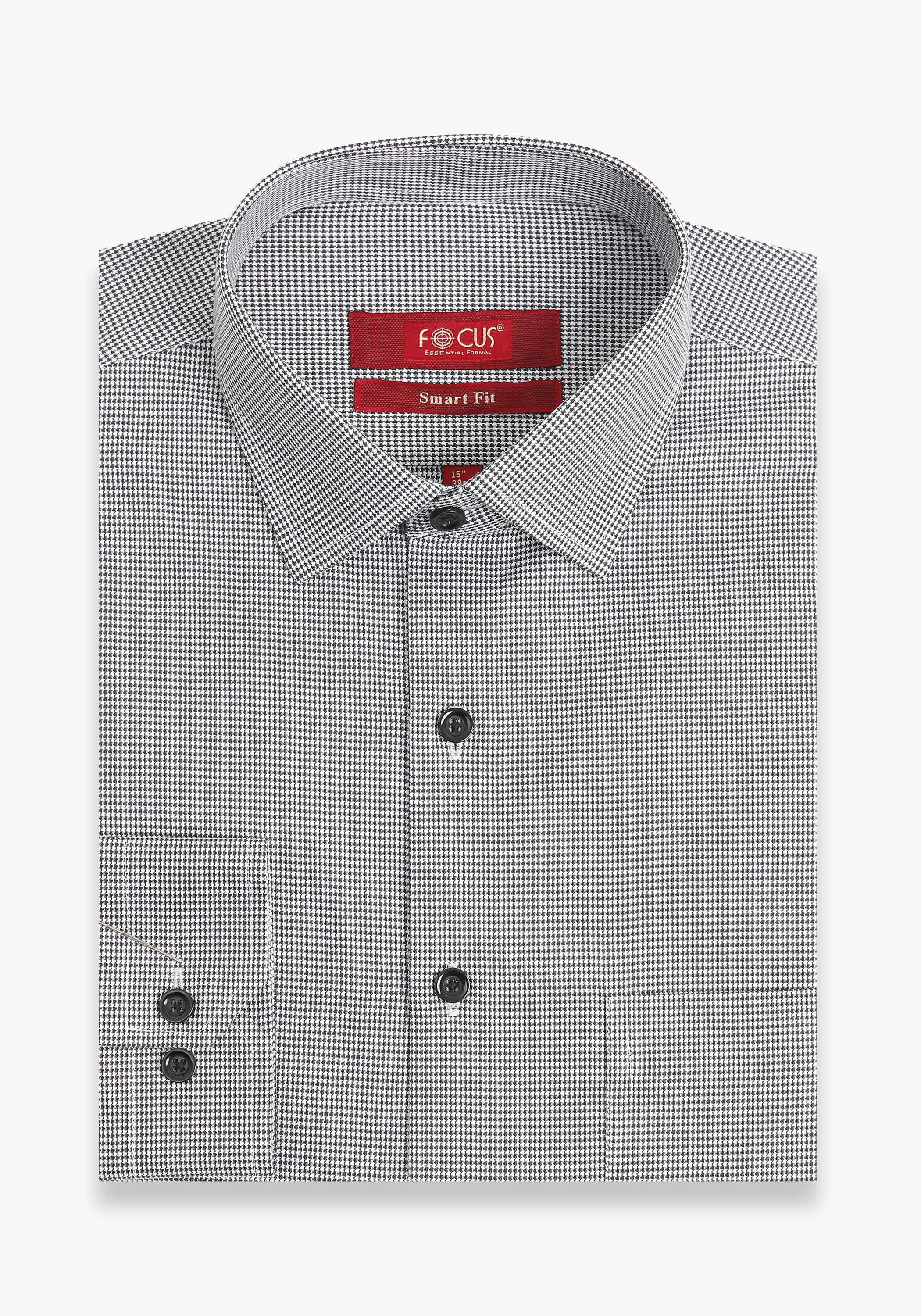 Black Small Check Shirt