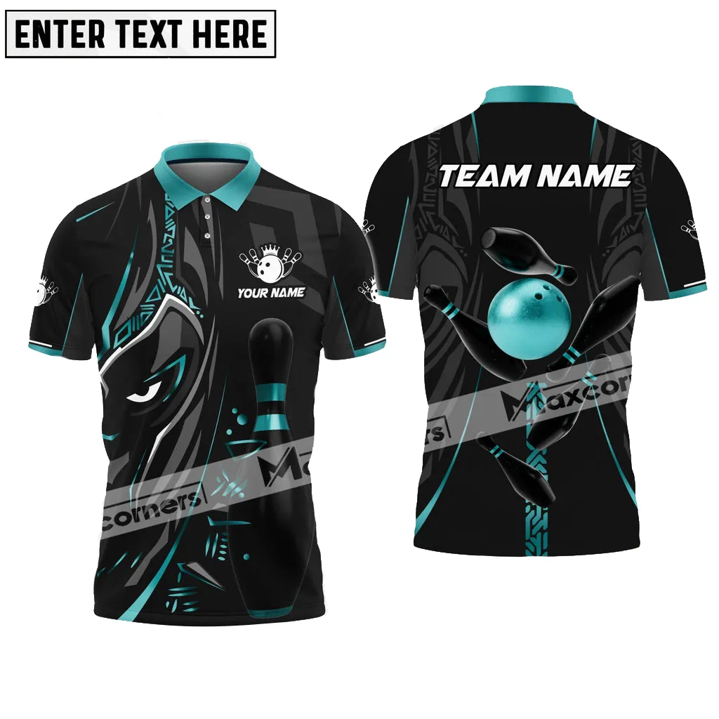 Bowling Ball & Pins Panther Pro Sport Jersey Multicolor Customized Name 3D Polo Shirt 6 Colors