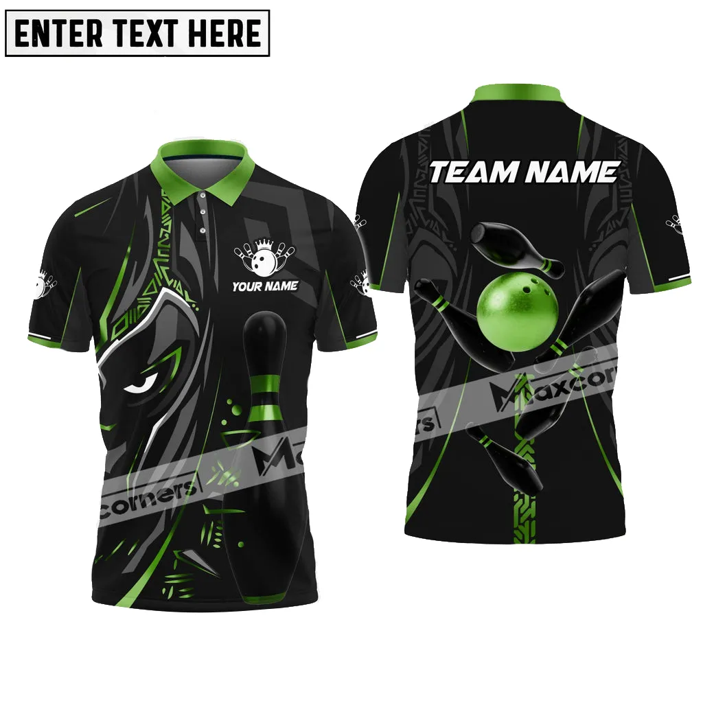 Bowling Ball & Pins Panther Pro Sport Jersey Multicolor Customized Name 3D Polo Shirt 6 Colors