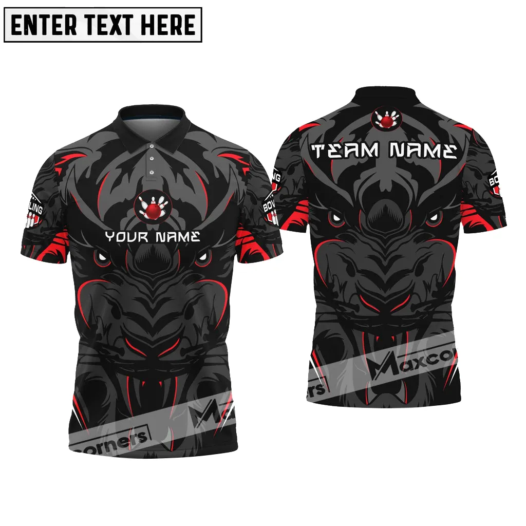 Bowling Ball And Pins Leopard Sport Jersey Pattern Multicolor Option Customized Name & Team Name 3D Shirt