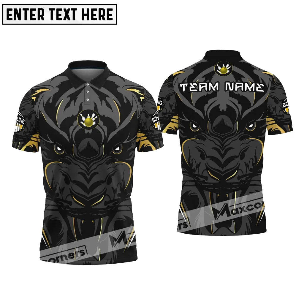 Bowling Ball And Pins Leopard Sport Jersey Pattern Multicolor Option Customized Name & Team Name 3D Shirt