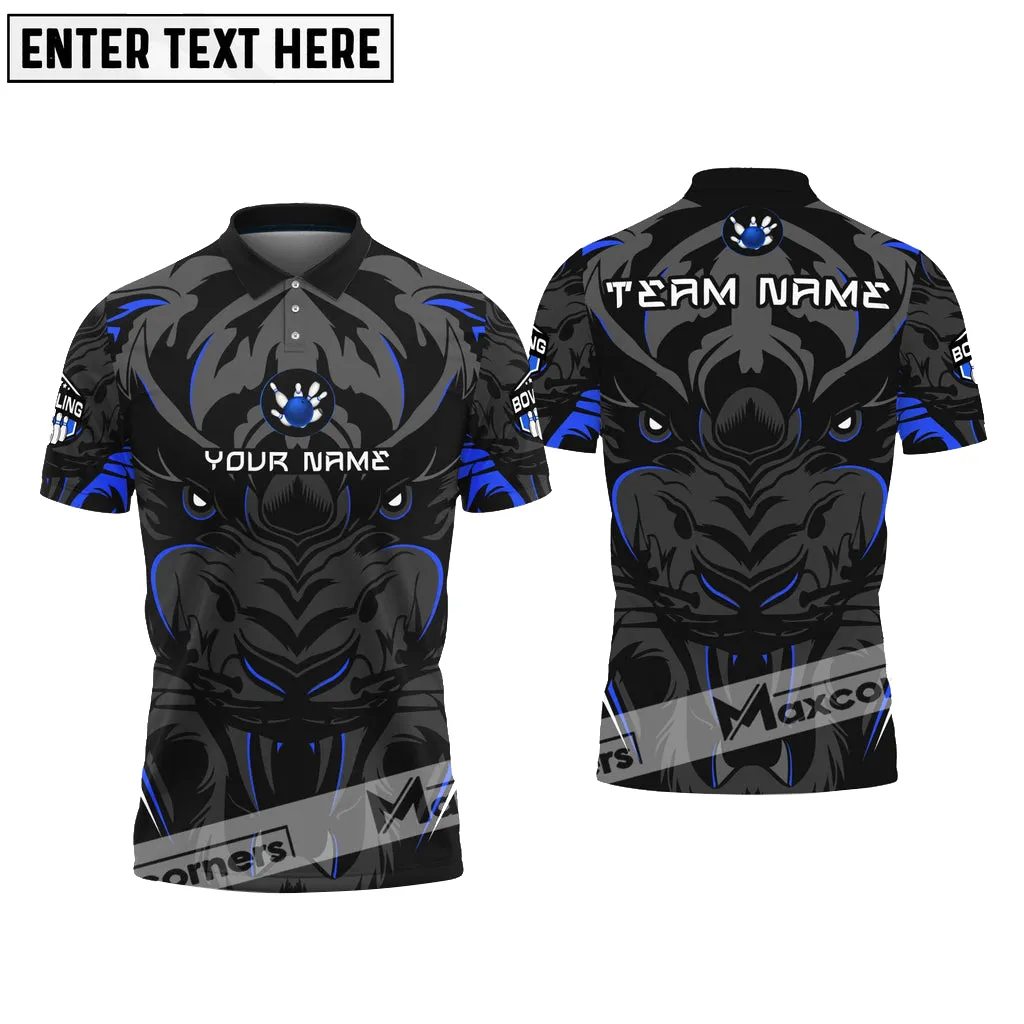 Bowling Ball And Pins Leopard Sport Jersey Pattern Multicolor Option Customized Name & Team Name 3D Shirt