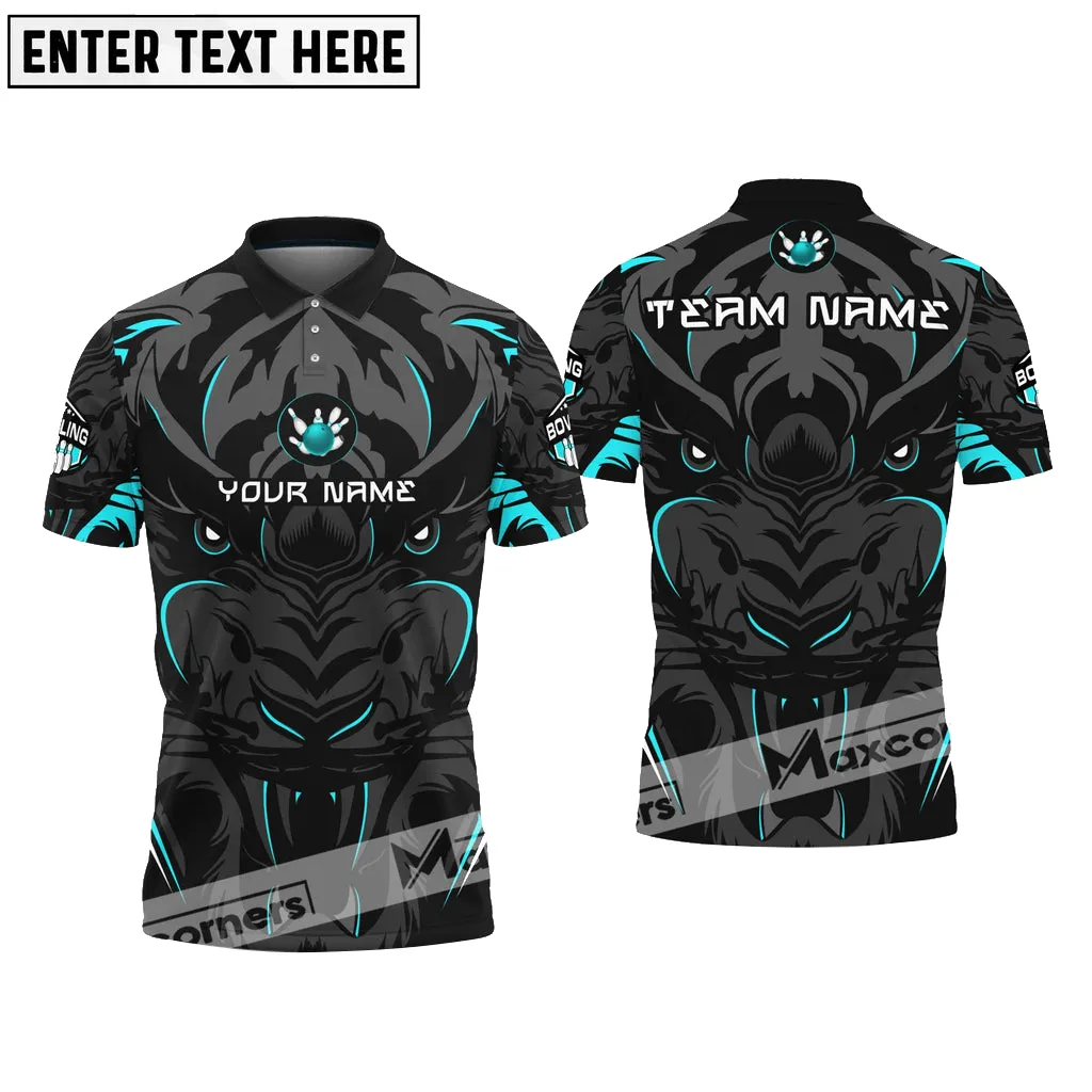 Bowling Ball And Pins Leopard Sport Jersey Pattern Multicolor Option Customized Name & Team Name 3D Shirt