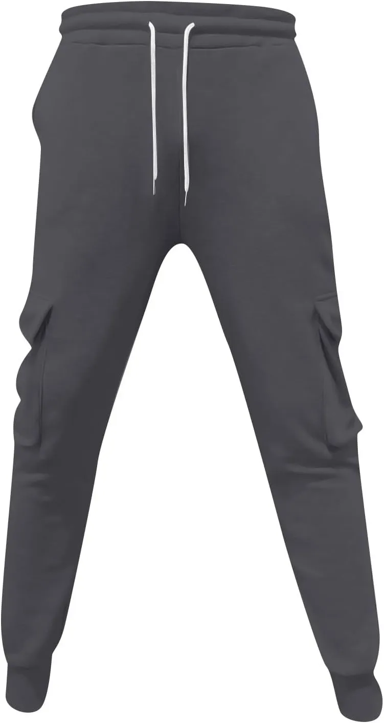 Casual Jogger Pants for Men Breathable Relaxed Fit Chino Outdoor Cargo Pants Workout Slim Fit Twill Jogging Sweatpants