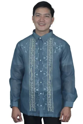 Cocoon Blue Elegante Barong Tagalog -  Mark - JV515