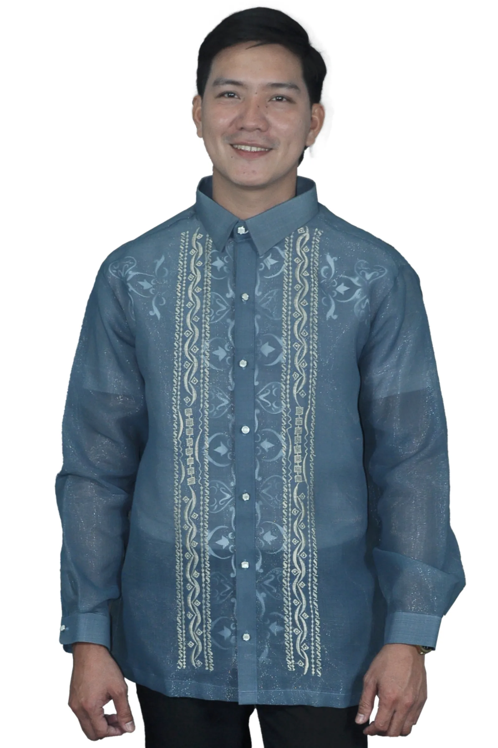 Cocoon Blue Elegante Barong Tagalog -  Mark - JV515