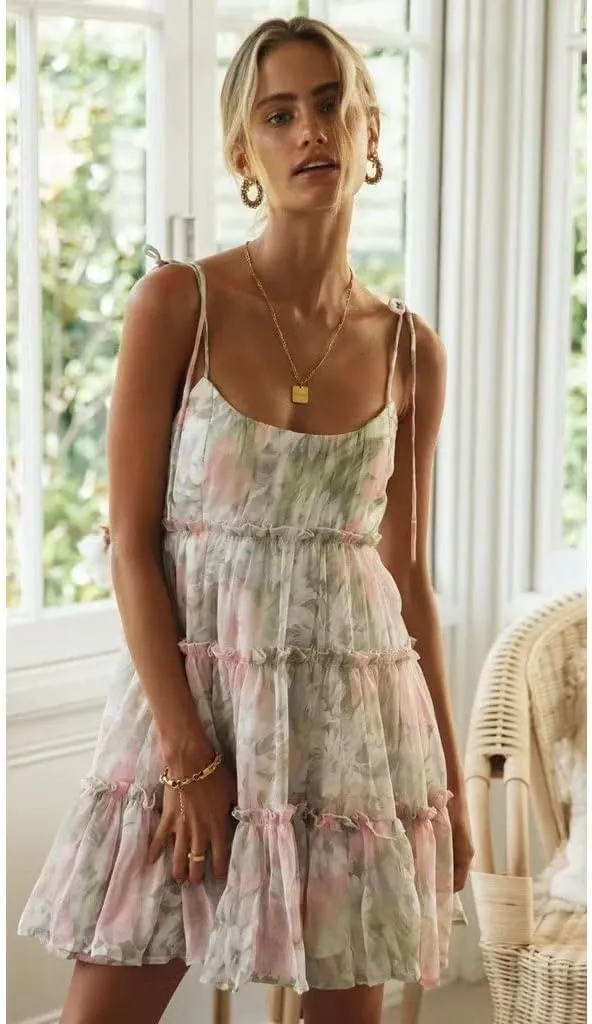Floral Dress for Women Cute Summer Dresses for Women 2025 Flower Dresses Mini Dress
