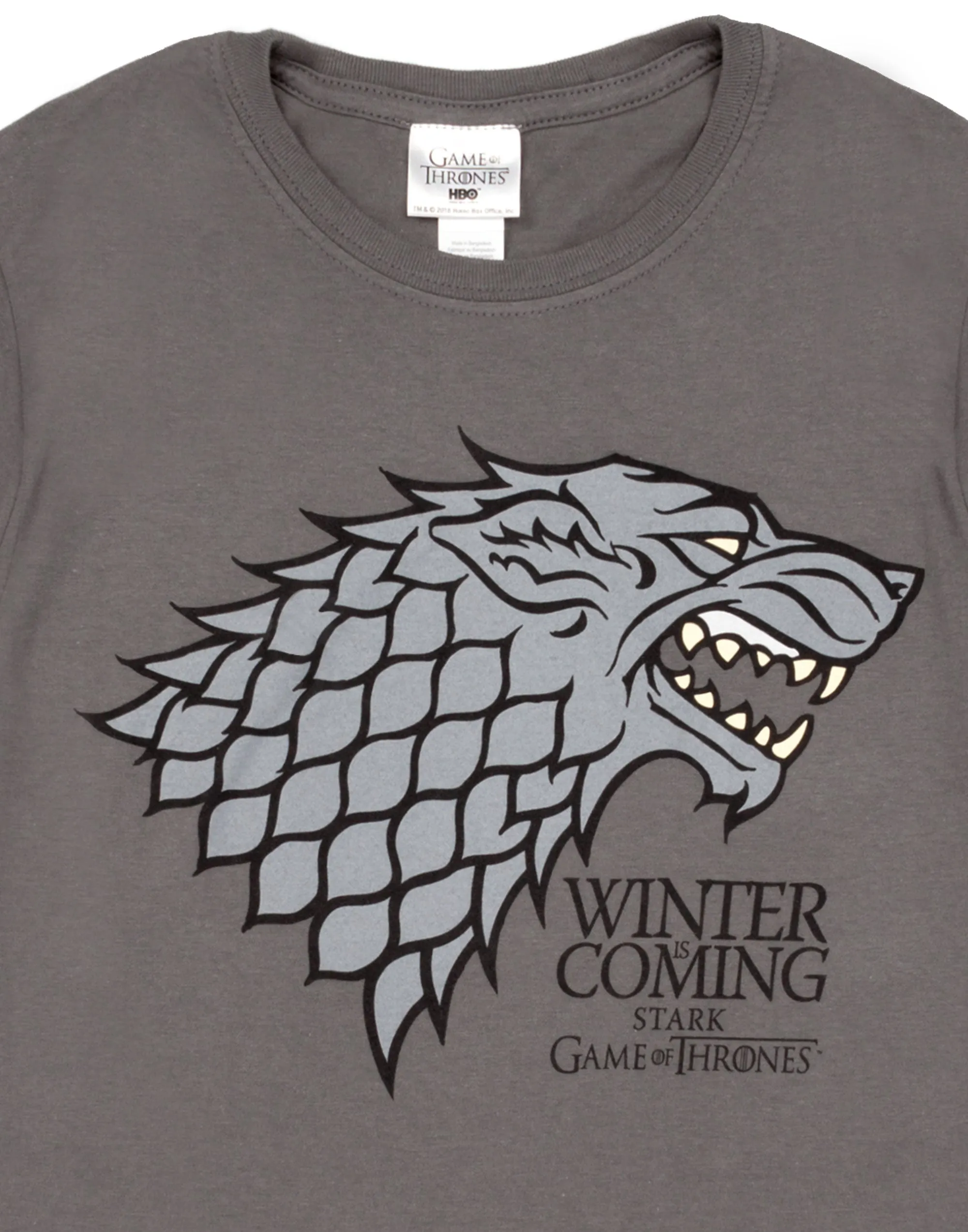 Game of Thrones Womens Grey Short Sleeved T-Shirt