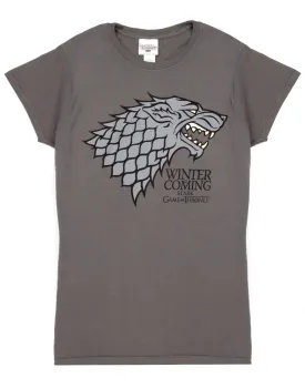 Game of Thrones Womens Grey Short Sleeved T-Shirt