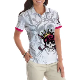 I'M The Queen Of The Course Short Sleeve Women Polo Shirt Coolspod