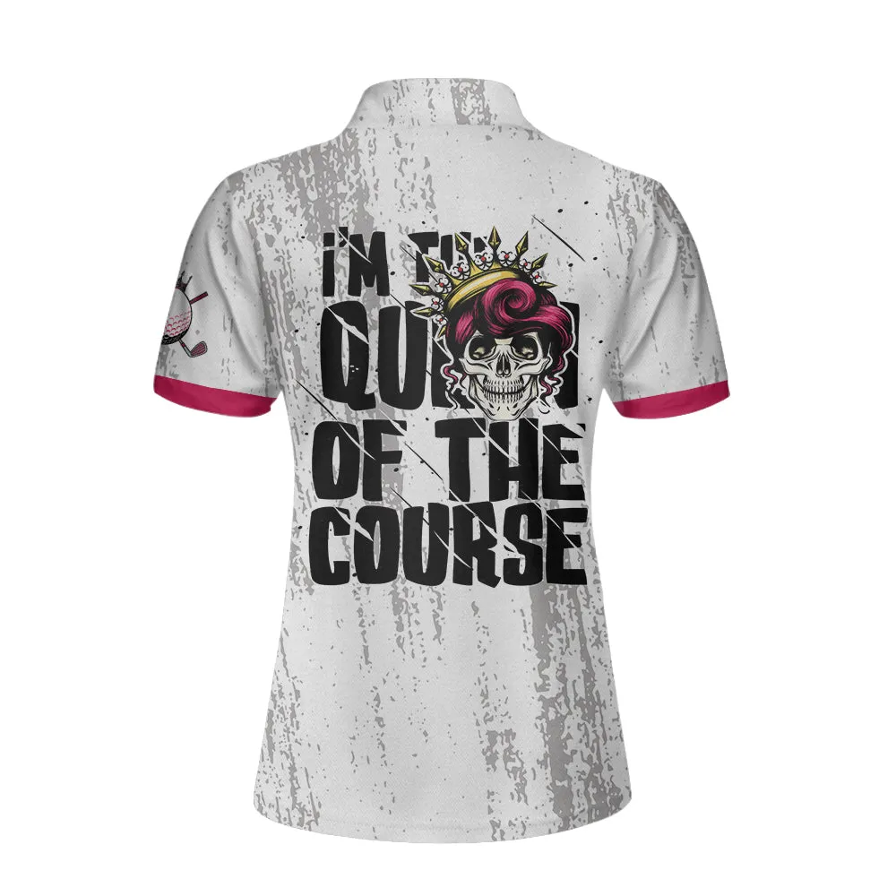 I'M The Queen Of The Course Short Sleeve Women Polo Shirt Coolspod