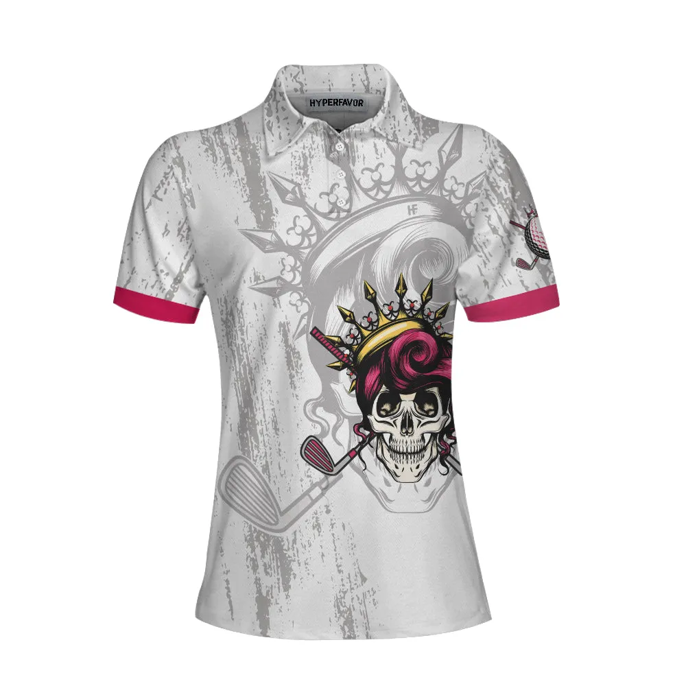I'M The Queen Of The Course Short Sleeve Women Polo Shirt Coolspod