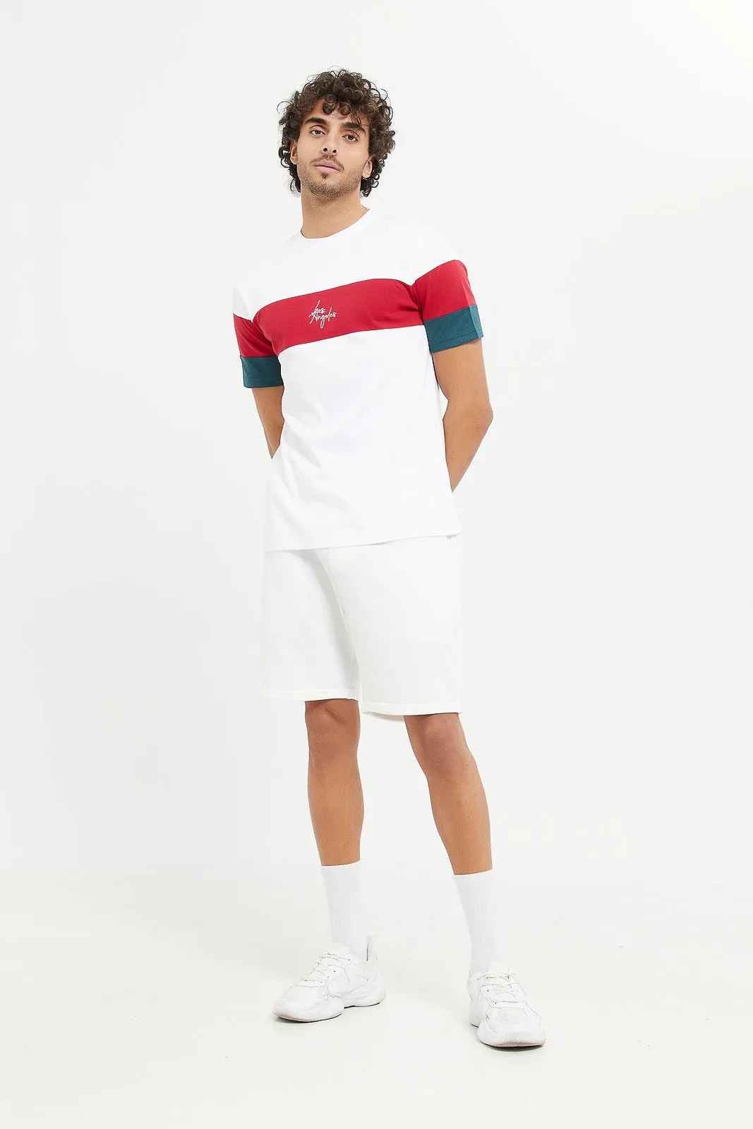 Men Assorted Cut And Sew T-Shirt