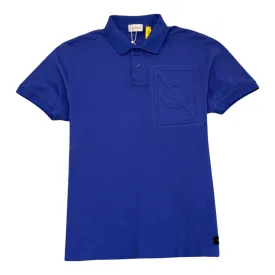 Men's Logo Polo Shirt Blue Size S