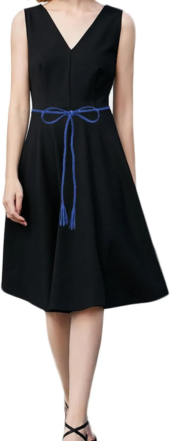 Nanxson Women's Waist Belt Woven Tassels Chain Belt Skinny Belt for Skirt Dress PDW0042