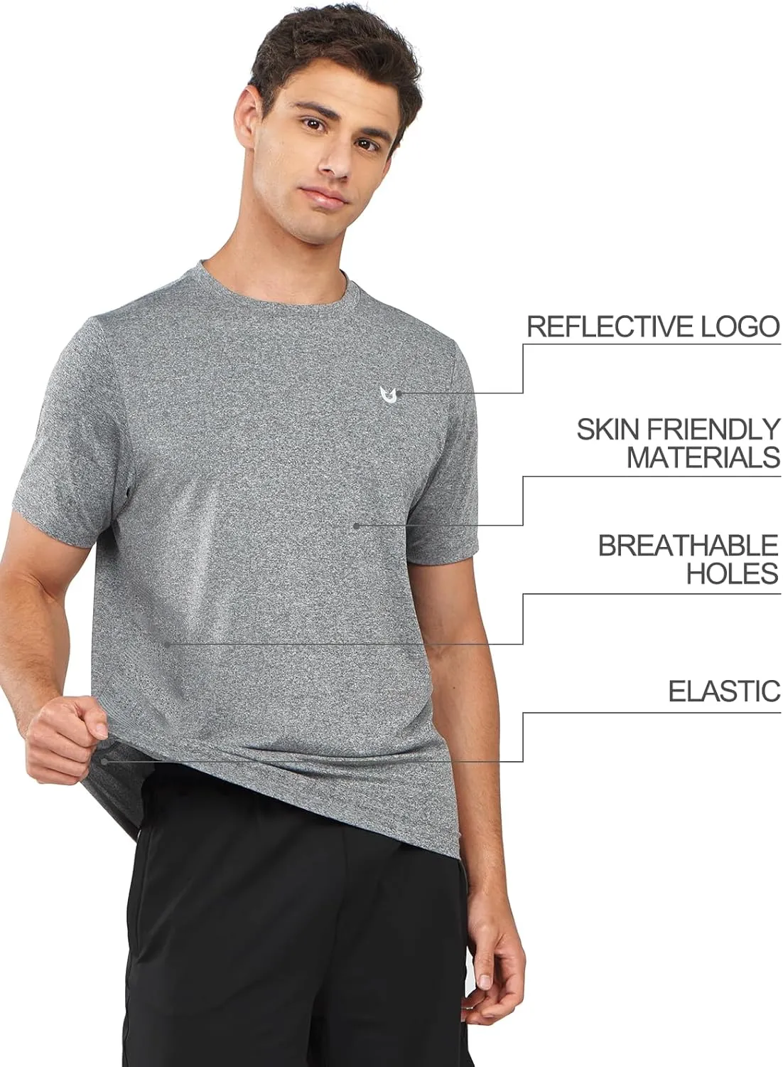NORTHYARD Breathable 2.0 Men's Athletic Workout T-Shirt