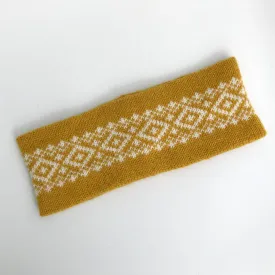Old Gold Fair Isle Headband
