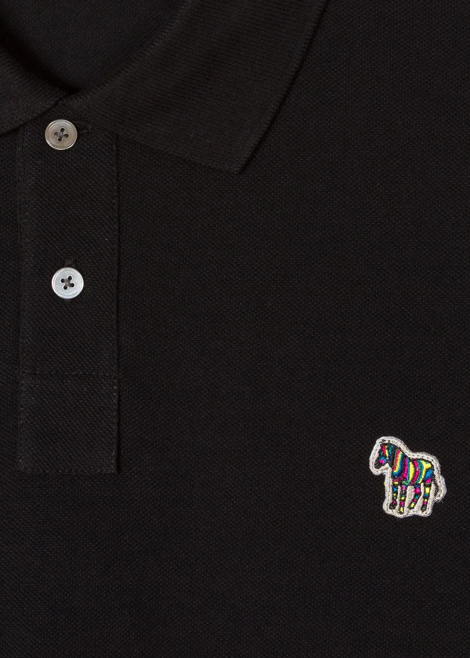 PAUL SMITH Polo Shirt Reg Fit SS Zebra - Black