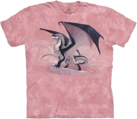 The Mountain Bold Dragon 100% Cotton Unisex T-Shirt - Frostborn - Pink