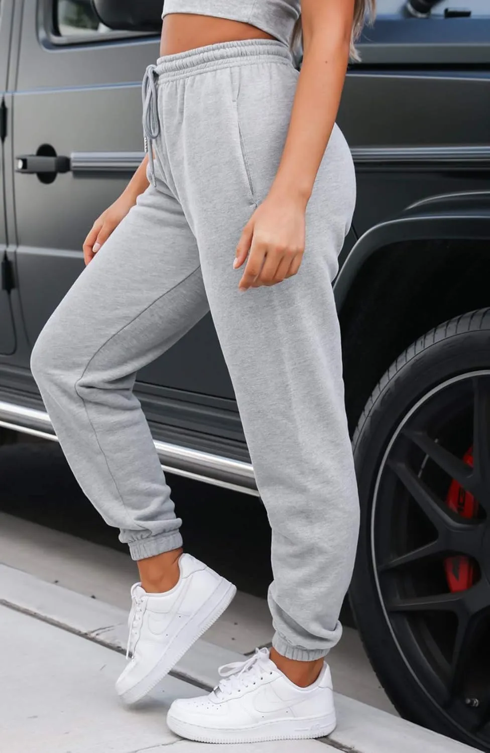 Waitfairy Sweatpants Women - Joggers for Women High Waist Baggy Sweat Pants for Womens Joggers with Pockets